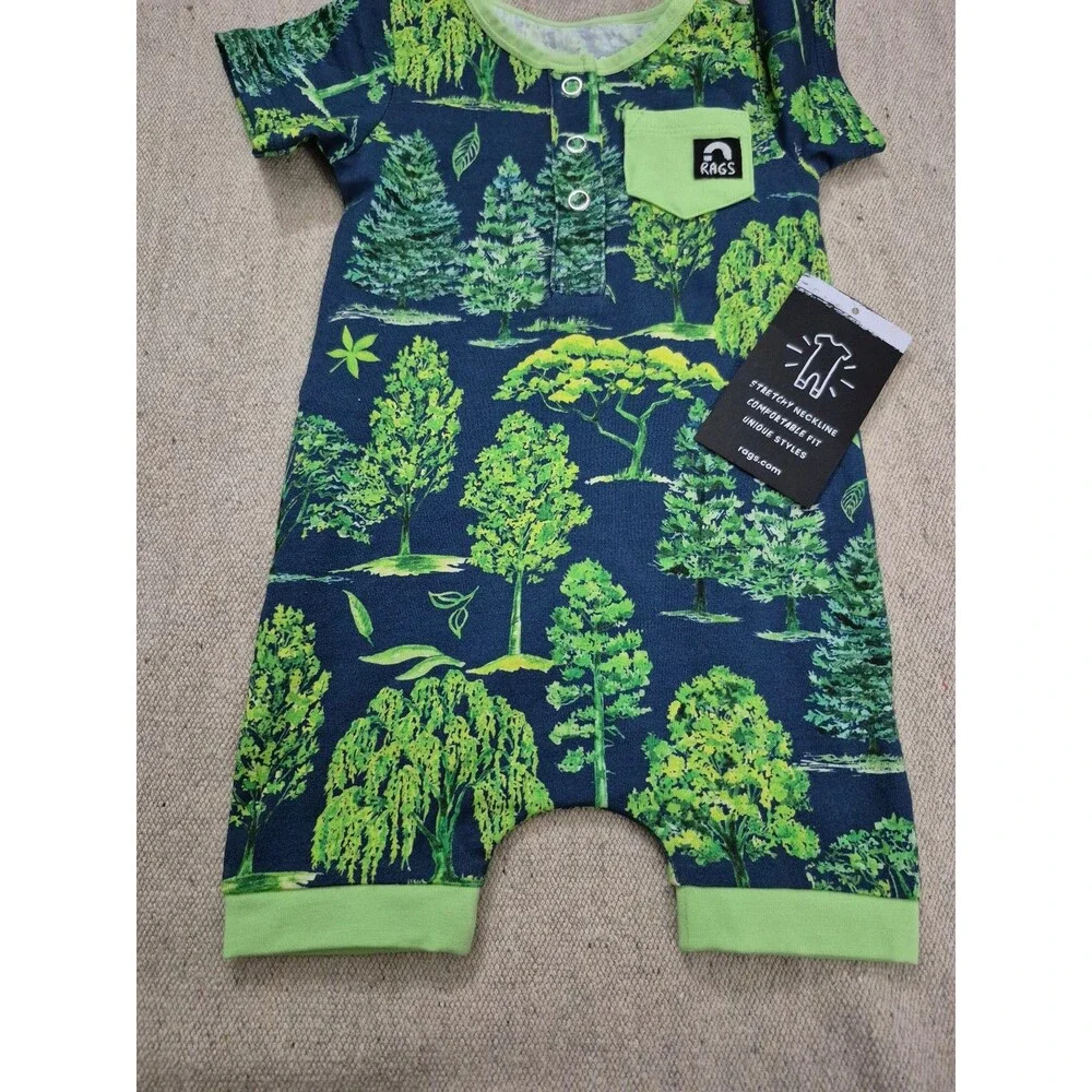 Rags to raches romper size 3-6 months nwt